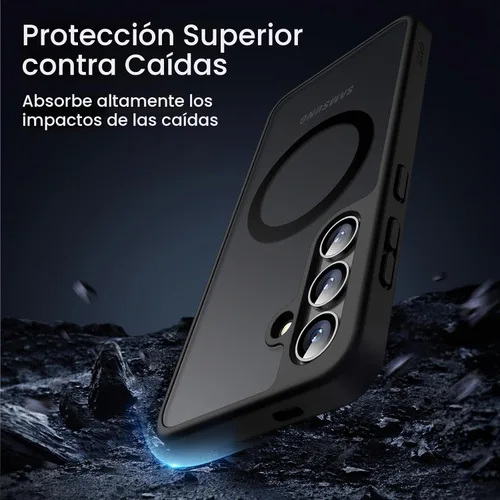 Vista 4 de JETech Funda magnética para Samsung Galaxy S24 Plus 5G y protector de pantalla de privacidad con protector de lente de cámara