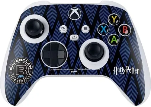 Vista 24 de Skinit Calcomanía para juegos compatible con el controlador Xbox Series S – Diseño oficial de Wizarding Worlds Harry Potter Deathly Hallows Symbol