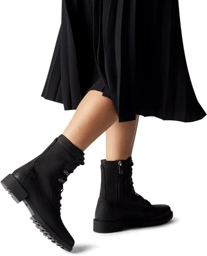 Vista 6 de SOREL Botas Emelie de encaje para mujer, botas de invierno de cuero impermeable