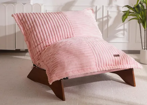 Vista 11 de MAXYOYO Silla ajustable para sala de estar, silla puff de 3 posiciones con funda extraíble, silla decorativa tapizada con marco, sillón reclinable