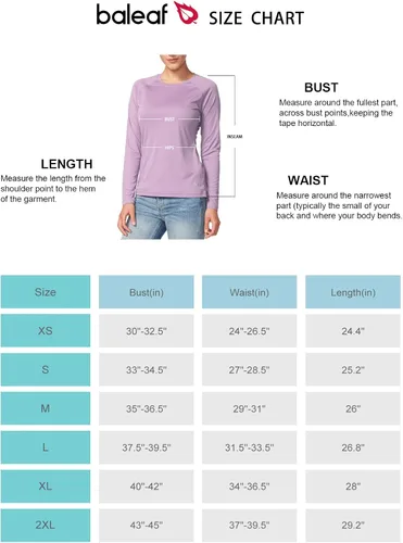 Vista 6 de BALEAF Camisas de manga larga para mujer, protección solar UPF50+, secado rápido, senderismo, pesca