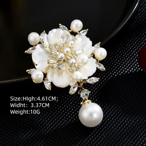Vista 7 de SYWDUDUCLT Fashion Elegant Brooches for Women Brooch, Suitable For Party And Daily Wear On Many Occasions
