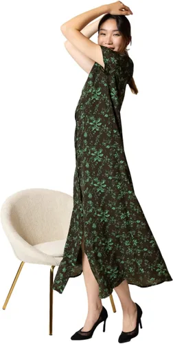 Vista 5 de Vestido camisero de manga corta de verano para mujer