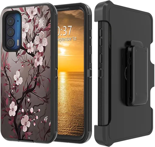 Vista 73 de Funda para Moto G Stylus 5G 2023 con funda de clip para cinturón y soporte, resistente de doble capa, resistente a prueba de golpes, para Motorola