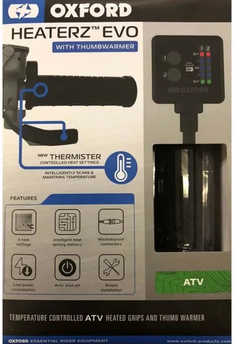 Vista 10 de Oxford - Heaterz Premium Sports (Empuñaduras para motocicleta con control de temperatura)