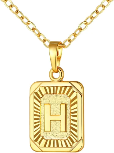 Vista 30 de U7 Initial Necklaces for Women a. Oro