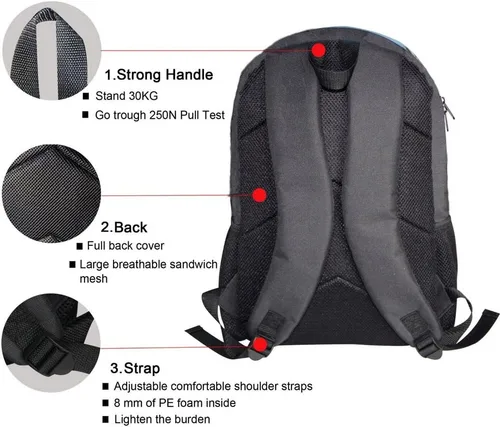 Vista 2 de hugsidea Cool 3d animales niños escuela libro bolsa Kids Mochilas de impresión