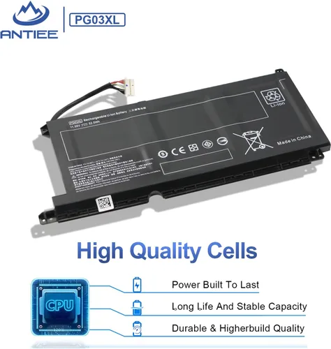 Vista 3 de ANTIEE PG03XL - Batería para portátil HP Pavilion Gaming 15-dk0xxx 15-dk1xxx 15-dk2xxx 15-ec0xxx 15-ec1xxx 15-ec2xxx 15-dk0015la 16-a0xxx