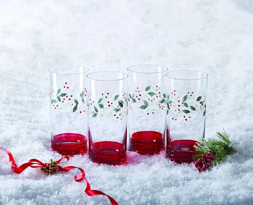 Vista 2 de Pfaltzgraff Winterberry - Vasos enfriadores (20 onzas, juego de 4)