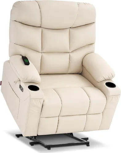 Vista 21 de MCombo Elevador eléctrico reclinable para ancianos, cuero R7289