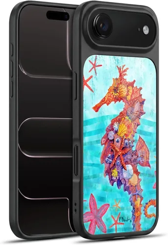 Vista 77 de Head Case Designs Officially Licensed Paul Brent Agate Mermaid Coastal Gel Armor Case [Military Grade Drop Protection] Compatible with Apple iPhone