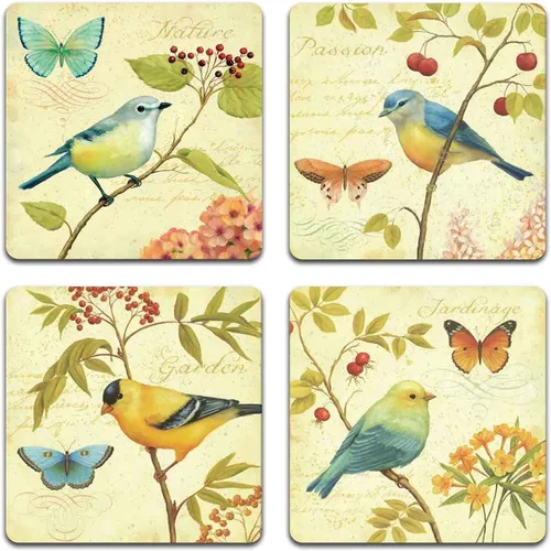 Vista 11 de American Eagle - Juego de 4 posavasos cuadrados de goma reciclada