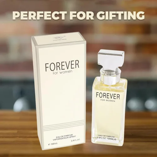 Vista 4 de Forever Perfume para mujer, Eau de Parfum floral dulce y fresco, aroma suave de sándalo, 3.4 fl oz