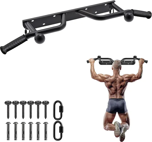 Vista 14 de SELEWARE Heavy Duty Welded Pull Up Bar, Versatile Doorway Wall Mount, Joist Mounted, and Ceiling Mounted Chin Up Bars, Thick Metal Sturdy