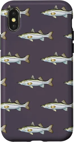 Vista 5 de Grey Snook Pattern Saltwater Fish Case for iPhone 17