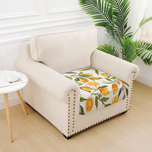 Vista 37 de hyha Fundas de cojín de sofá estampadas, fundas de sofá florales lavables para sofás con 2 cojines, fundas de cojín de patrón elástico para muebles
