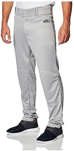 Vista 4 de Rawlings Launch Series Baseball Pants Full Length & Jogger Fit Options Solid Colors Adult Sizes