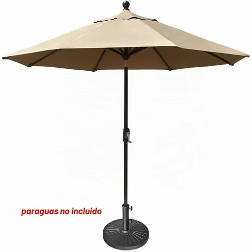 Vista 6 de EliteShade USA Base de Sombrilla Soporte Market Patio Exterior Resistente Portasombrillas con Patrón Radial Cóncavo, Negro