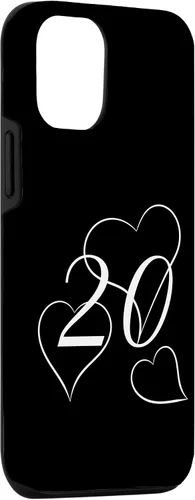 Vista 3 de iPhone 15 Vintage 20 years old with three big hearts Case