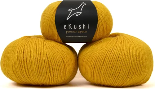 Vista 103 de 100% Hilo de Alpaca Baby para Tejer y Ganchillo - 1 Cono de Hilo Premium DK - Ligero, Hipoalergénico y Térmico Hecho en Perú - Ideal para Proyectos