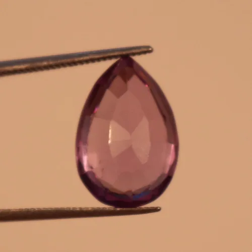 Vista 3 de GEMHUB Pandente facetado de corte de pera, anillo que hace pequeñas piedras que cambian de color de la piedra piedra preciosa suelta de alejandrita
