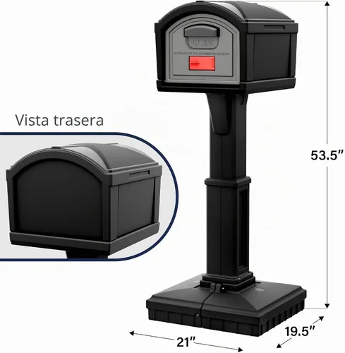 Vista 7 de Simplay3 Buzón T4 de Capacidad Extra Grande XL Sin Excavación con Construcción Duradera, Diseño Resistente a la Intemperie e Instalación Fácil Sin