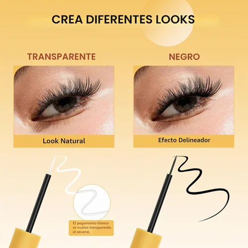 Vista 6 de QUEWEL Pegamento de racimo de pestañas para extensiones de pestañas de 0.2 fl oz, resistente al agua y de larga duración, agarre súper fuerte