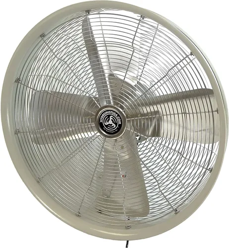 Vista 4 de HydroMist F10-14-006 - Ventilador oscilante de pared (24 pulgadas), 18", Negro