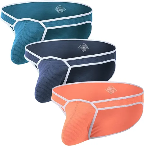 Vista 10 de ZONBAILON Ropa interior para hombre, bolsa elástica, sexy, de tiro bajo, con aumento de abultamiento 1T-negro