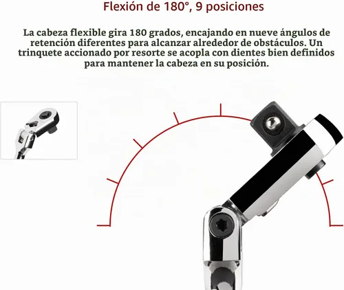 Vista 3 de TEKTON Trinquete largo de liberación rápida con cabezal flexible de 1/2 pulgada de impulso x 14 pulgadas SRH31214