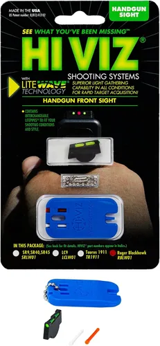 Vista 6 de HIVIZ FastDot H3 Tritium/Fiber-Optic Sight Set – High-Visibility Day/Night Sights for Glock, SIG, Ruger, Taurus, Smith & Wesson, Canik, Springfield