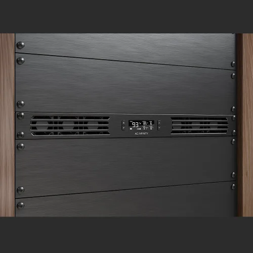 Vista 7 de AC Infinity CLOUDPLATE T1, panel de ventilador de montaje en rack 1U, flujo de aire de escape, para refrigeración AV, cine en casa, racks de red