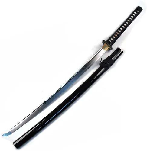 Vista 5 de Ace Martial Arts Supply Espada katana de práctica Iaito de acero al carbono sin afilar