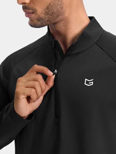 Vista 5 de G Gradual Camisa de golf atlética de manga larga con cremallera de forro Negro