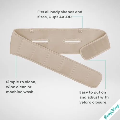 Vista 3 de Brasier de bombeo manos libres, brasier de extractor de leche para bombas de lactancia materna para mujeres, bustier de bombeo manos libres