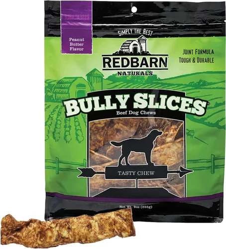 Vista 7 de Redbarn - Rebanadas para perros, altamente palatables, golosinas dentales naturales de larga duración con ingredientes funcionales, 9 onzas