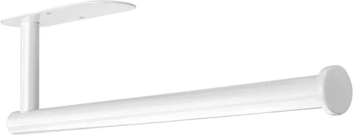 Vista 9 de DEKAVA - Soporte para toallas de papel para usar en la pared o debajo del gabinete en la cocina, autoadhesivo, de barra, estante, de acero Negro