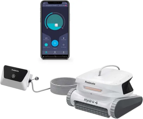 Vista 9 de Chasing Hydro 4 - Aspiradora de piscina enterrada Robot de piscina con cable de 50 pies para limpieza de pisos, paredes y líneas de flotación