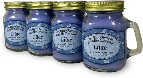 Vista 4 de Grandma's Kitchen - Mini vela perfumada en tarro Mason de Our Own Candle Company, 3.5 onzas (paquete de 4)