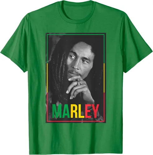 Vista 5 de Camiseta blanca oficial de Bob Marley Photo S Negro