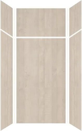 Vista 55 de Transolid EWKX363696-41 Expressions - Kit de pared de ducha de 6 paneles con extensión, 36 pulgadas de largo x 36 pulgadas de ancho x 96 pulgadas