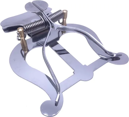 Vista 5 de Soporte para trompeta de lira de marcha con clip de lira para trombón de trompeta (chapado en oro)