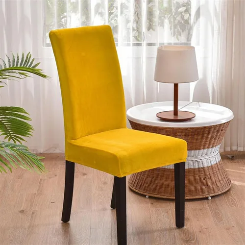 Vista 5 de Lifup Fundas de terciopelo para sillas de comedor, fundas elásticas y suaves para silla Parson lavable, protector de silla para el hogar, hotel