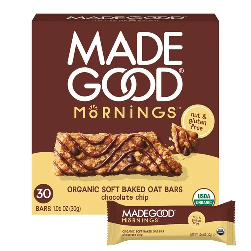 Vista 10 de MadeGood Mornings - Barras de desayuno horneadas suaves, sabor a arándano, 1.06 oz (30 unidades) Aperitivos sin gluten