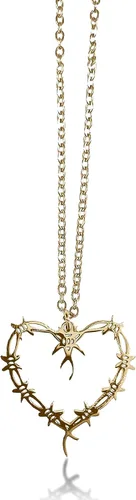 Vista 3 de Karol Merch - Collar de corazón de Bichota de 3 piezas y aretes de corazón de Karol, accesorios de corazón gótico KG para mujeres, collar de Bichota