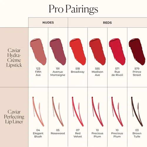 Vista 8 de Laura Mercier Caviar Hydra Crème Lipstick, hidratación de 16 horas y reparación de la barrera labial, uso todo el día, voluminizador, a prueba