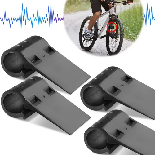 Vista 5 de MOL Sistema de escape de sonido para bicicleta, hace que tu bicicleta suene como una motocicleta (4 piezas) (negro)