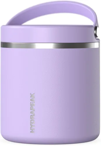 Vista 23 de Hydrapeak Tarro de alimentos aislado al vacío de acero inoxidable de 18 onzas para alimentos calientes y alimentos fríos, tarro de sopa a prueba