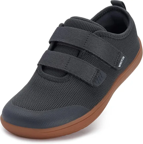 Vista 13 de WHITIN - Zapatos de ir descalzo anchos para niños pequeños Zapatillas minimalistas para niños/niñas Suela Zero-Drop saludable Crecer de manera