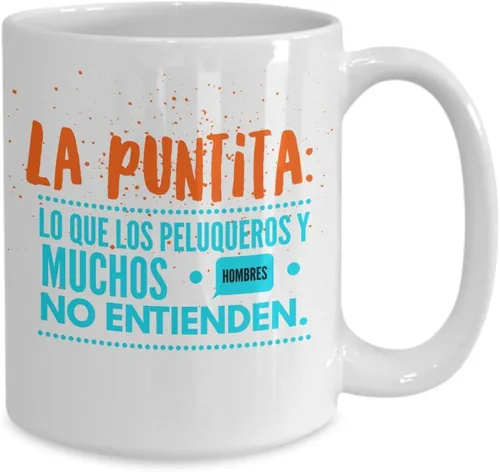 Vista 2 de Taza Café La puntita, taza de café divertidas, tazas personalizadas, taza de café inspiradoras, taza con mensajes positivos.
